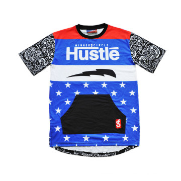 Street Culture Hip Hop Style Basketball T-Shirt Jersey with Design (T5051)